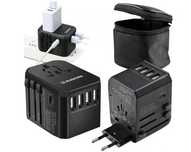 Adapter przejściówka ładowarka wtyczka podróż 4xUSB
