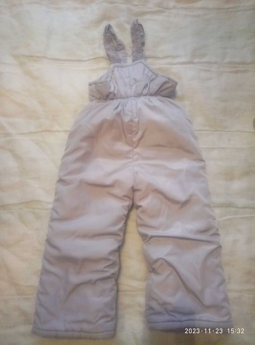 Напівкомбінезон зимовий,  штани під куртку для дівчинки