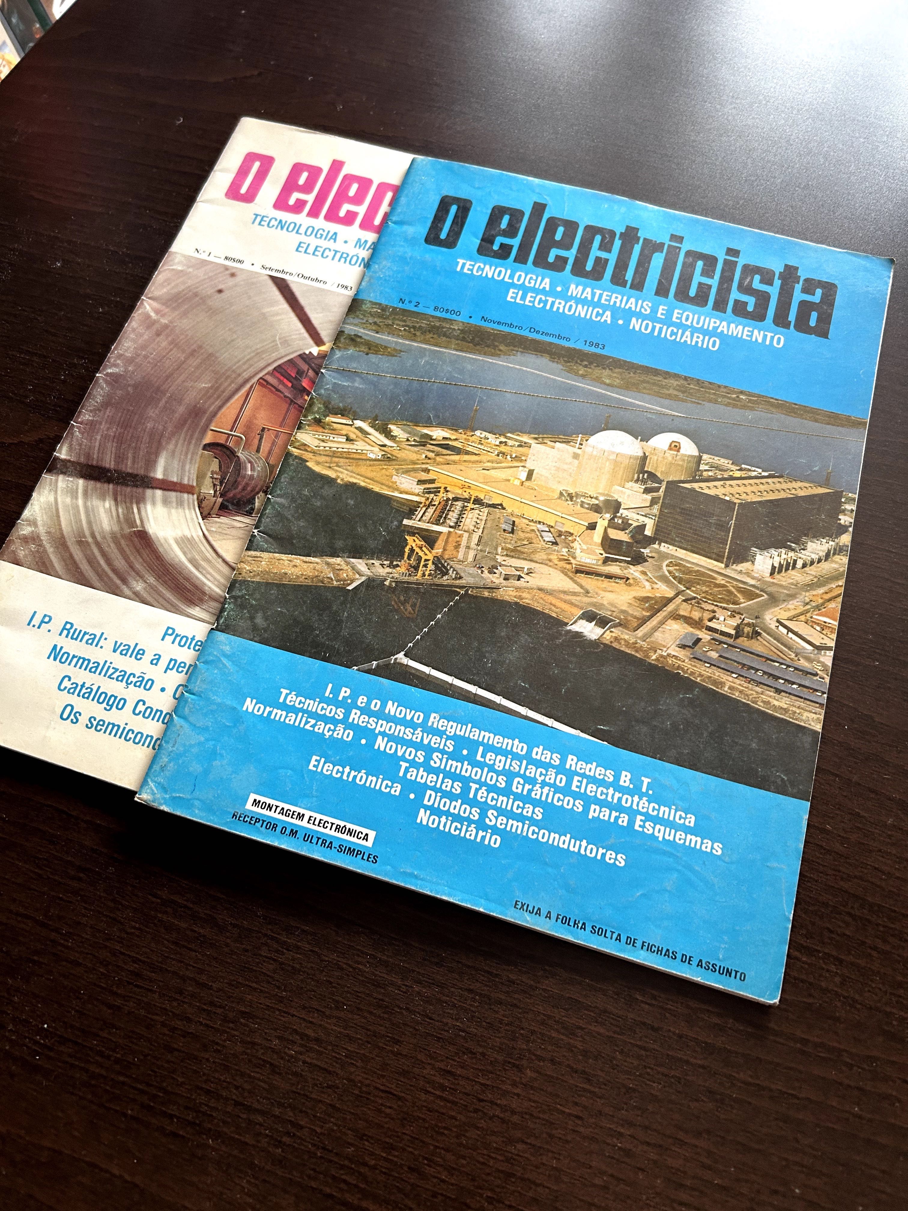 35 Revistas "O Eletricista" de 1983 a 1991 da nº 1 a nº35.