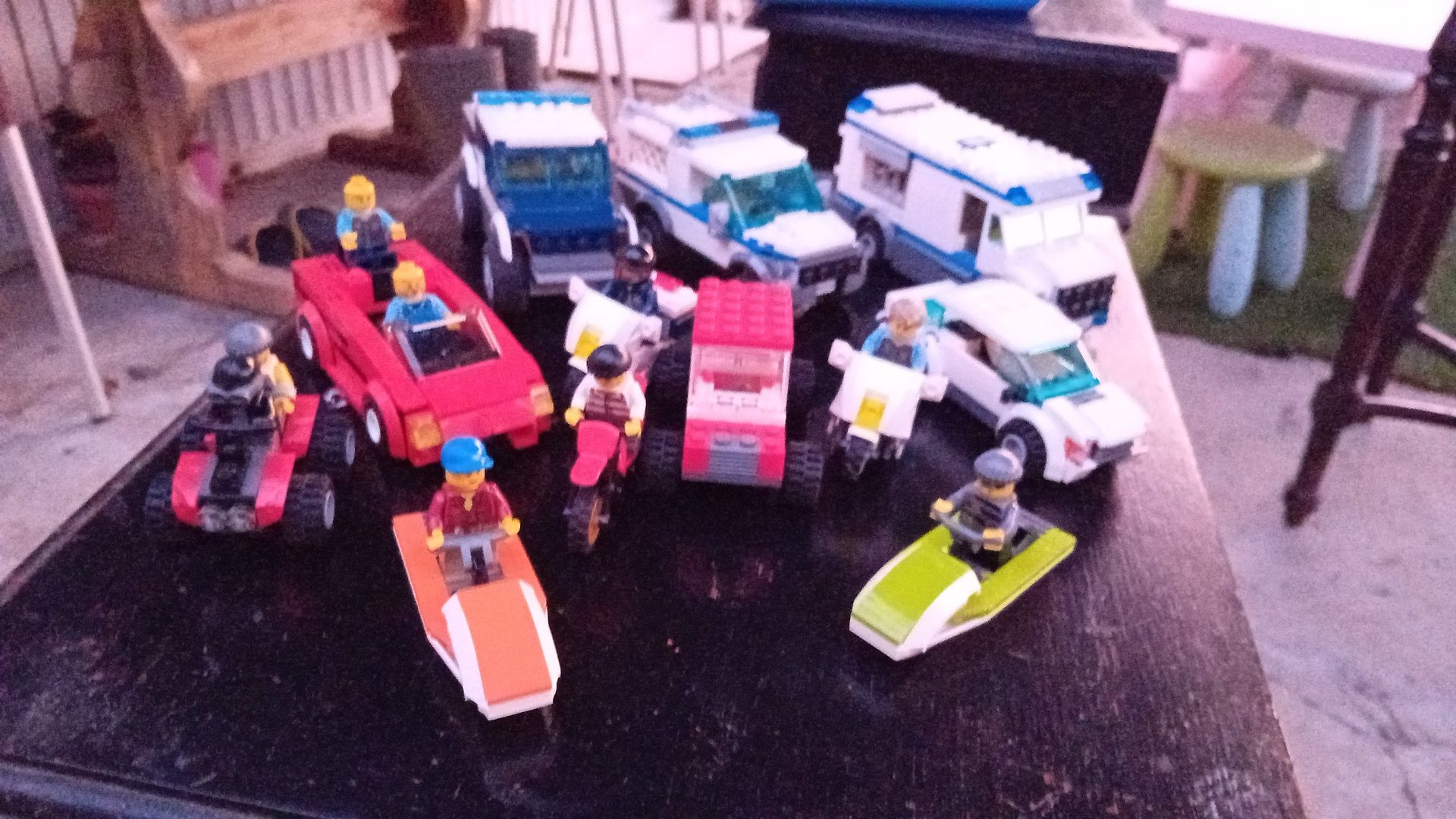 Conjunto carrinhos  legos