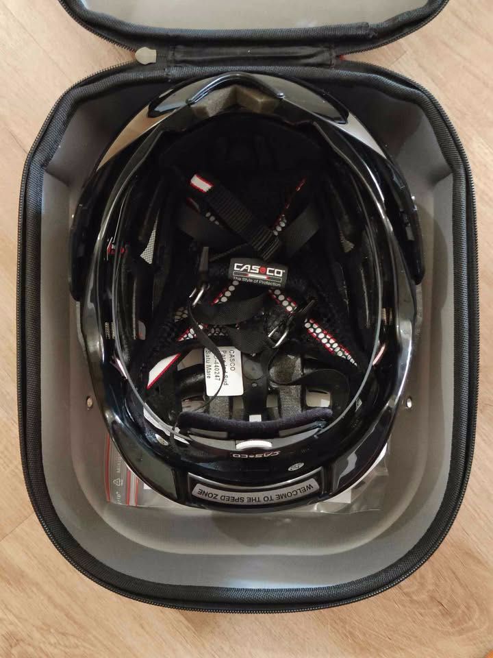 Capacete Aero "CasCo SPEEDairo" C/Óculos integrados "Novo"