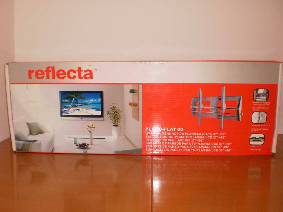 Suporte parede TV LED Refleta plano-FLAT 60 NOVO na caixa