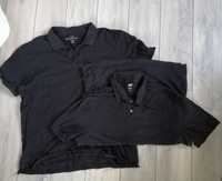 Koszulki Polo, czarne, męskie, r. L