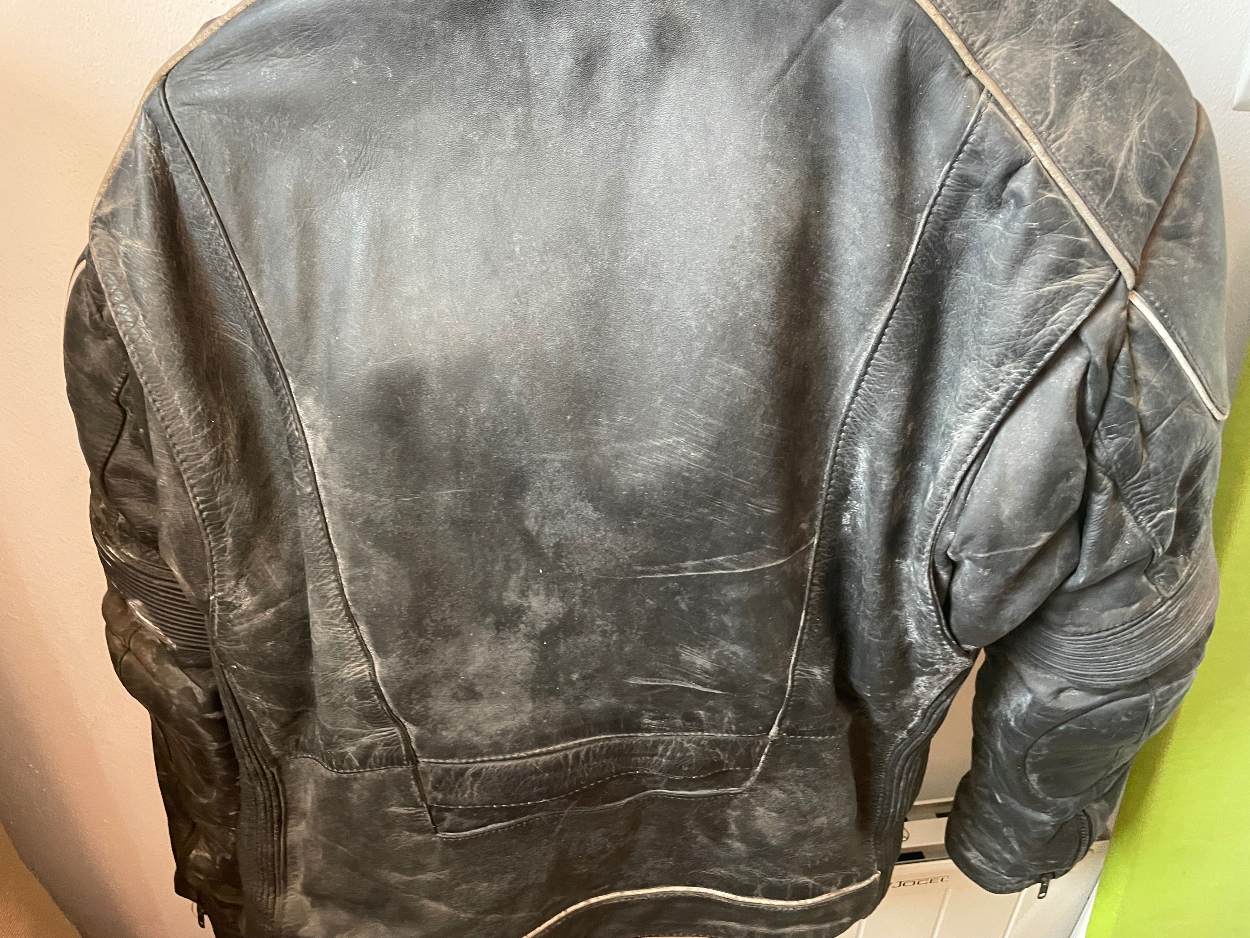 Casaco motard em pele Altis   novo