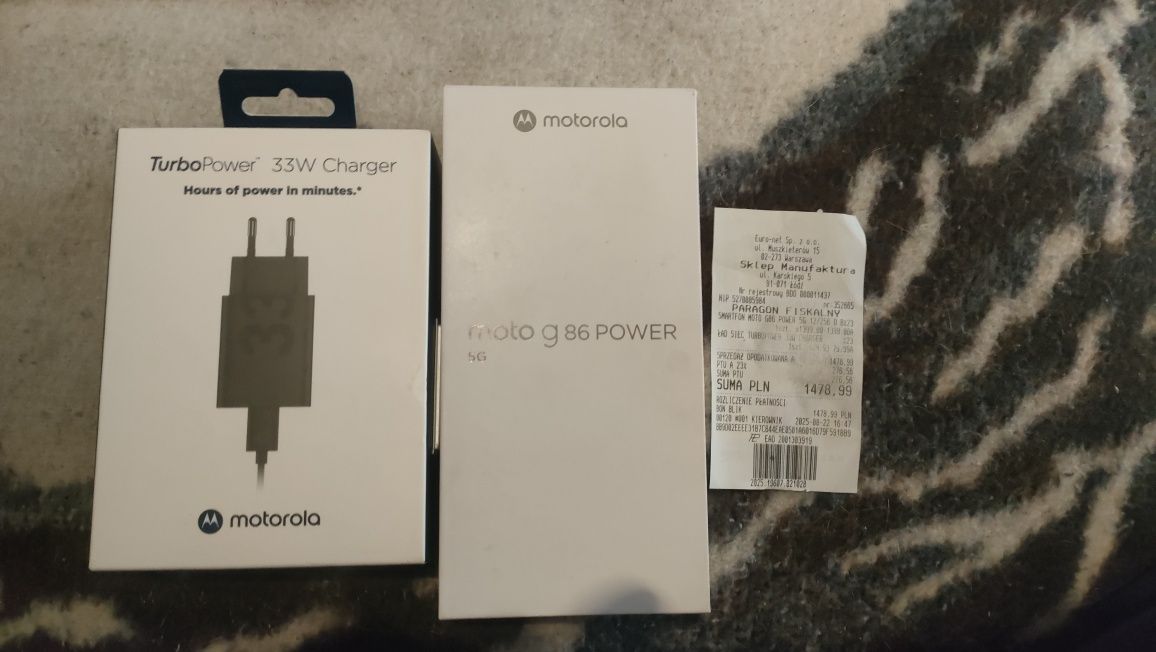 Nowy telefon Motorola g86 power 5G