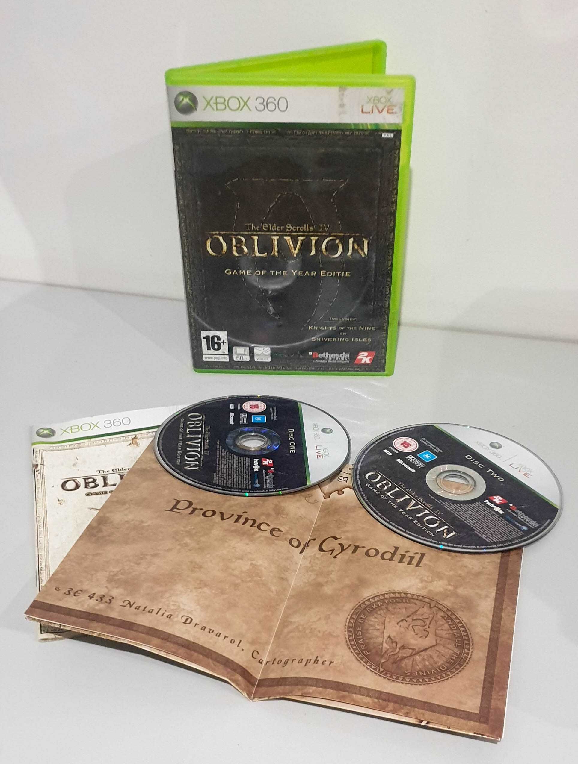 Gra Elder Scrolls IV: Oblivion Xbox 360 GOTY UNIKAT Mapa 2xDVD