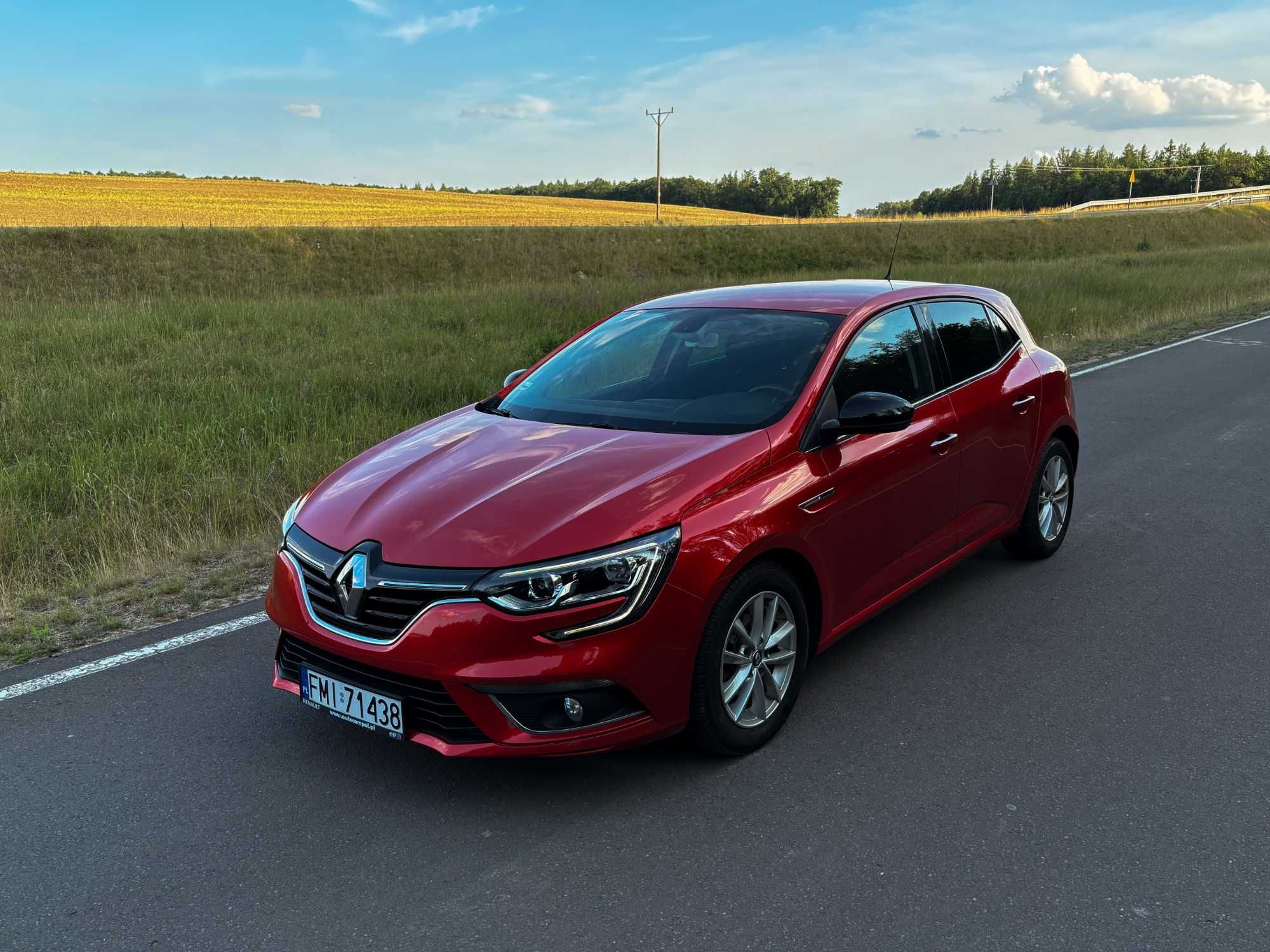 Renault megane 4 1.6 sce ben. 115KM 72tys. przebieg polski salon 2017r