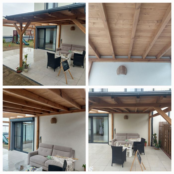 Zadaszenie, carport, wiata samochodowa, taras, domek z drewna