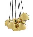 Lampa wisząca multi ball złota FRANDSEN