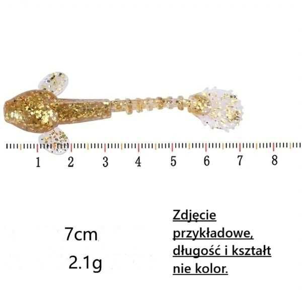 Gumy wędkarskie. 20 szt. 7cm. 2,1 gr.