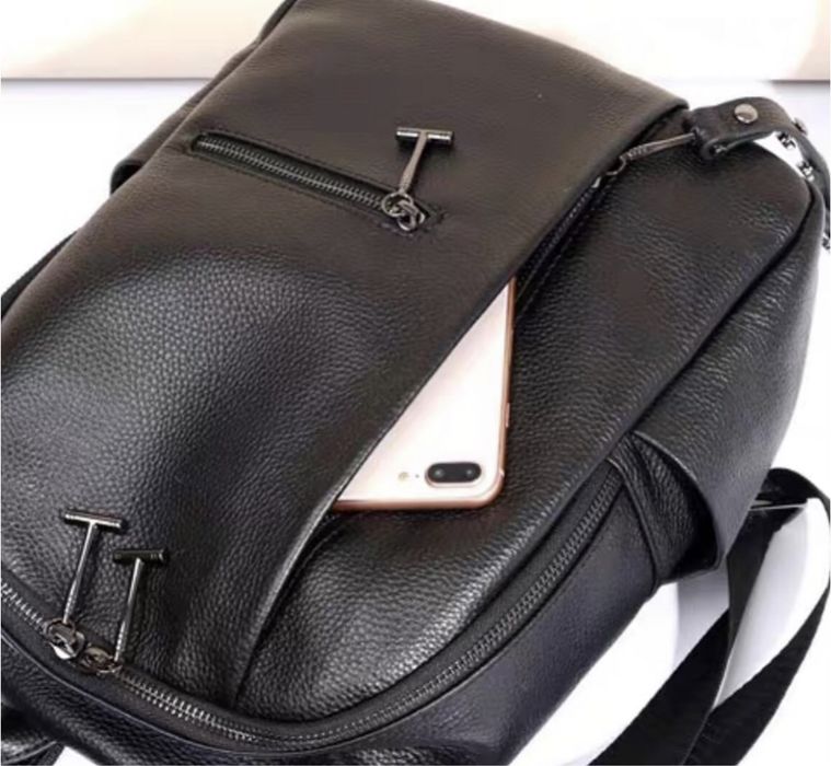 Шкіряний жіночий рюкзак-сумка, Кожаный женский рюкзак