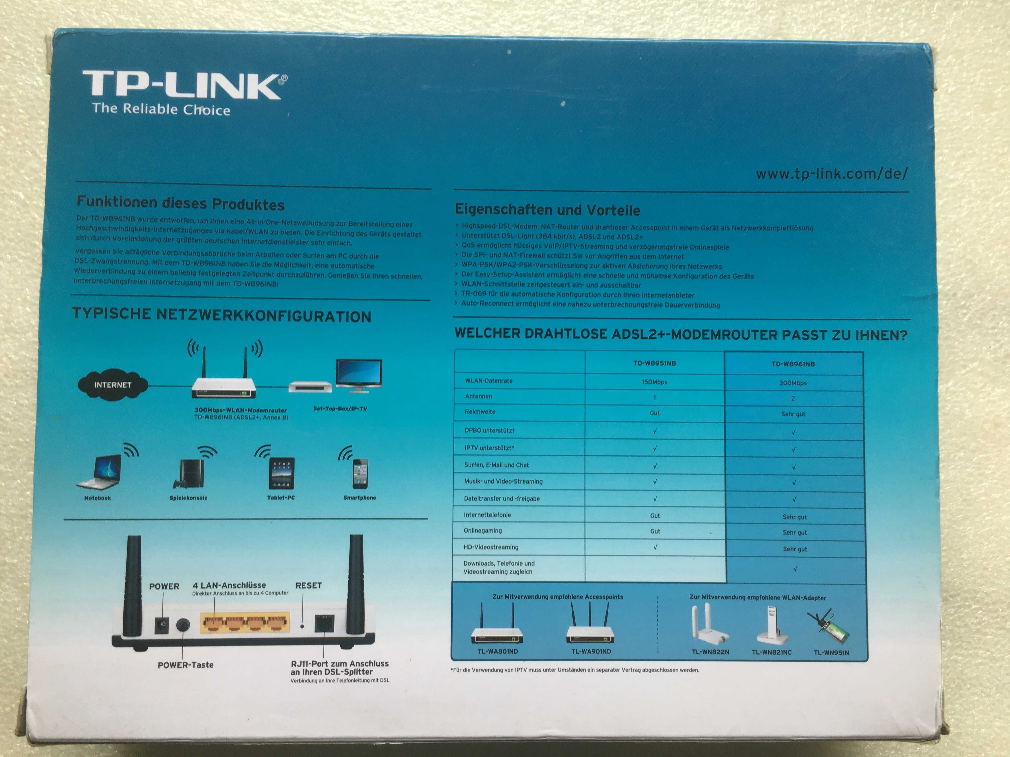 Router TP-LINK TD-W8961NB Annex B