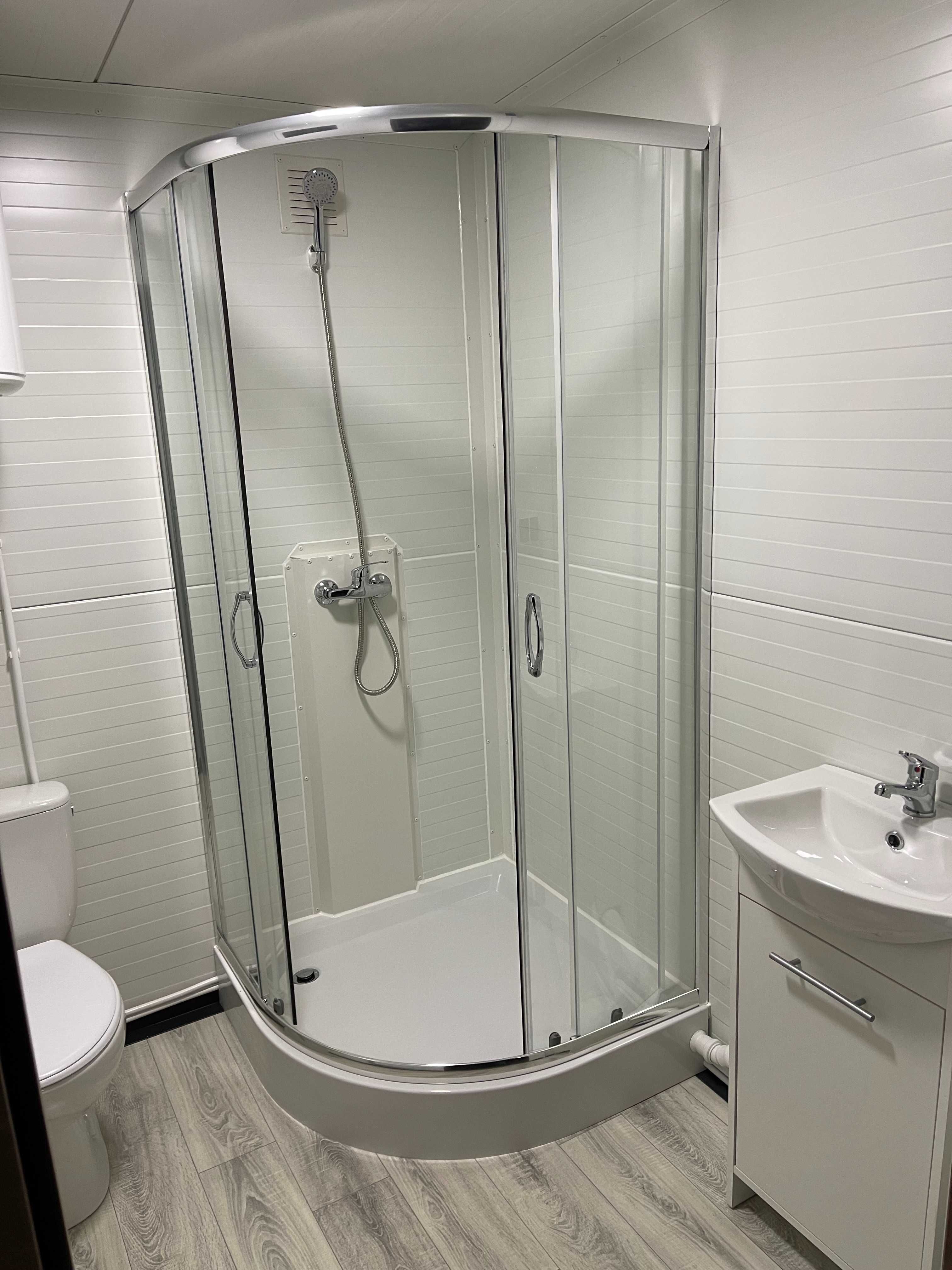 Pawilon kontener sanitarny łazienka WC prysznic