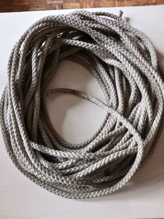 Sznur , lina skręcana + Hak prl