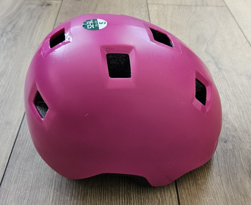 Kask dziecięcy OXELO B100 S 52-54 cm róż rolki hulajnoga deskorolka