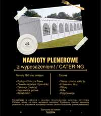 Namioty plenerowe / Wyposażenie/ Catering
