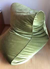 Puff- tipo sofa veludo verde