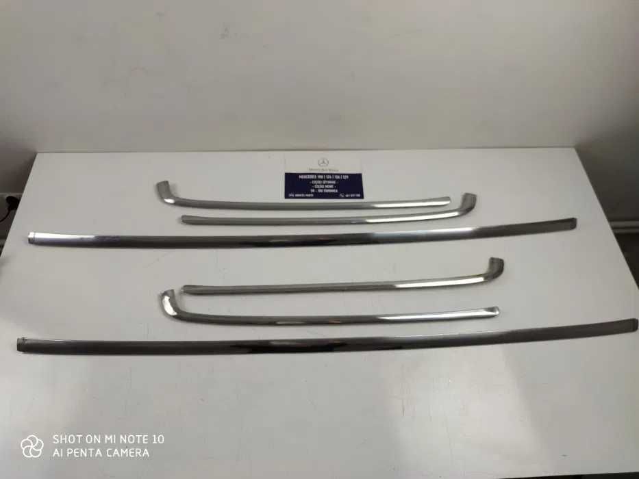Mercedes W124 - listwy chromowe tylny zderzak Chrom oryginał