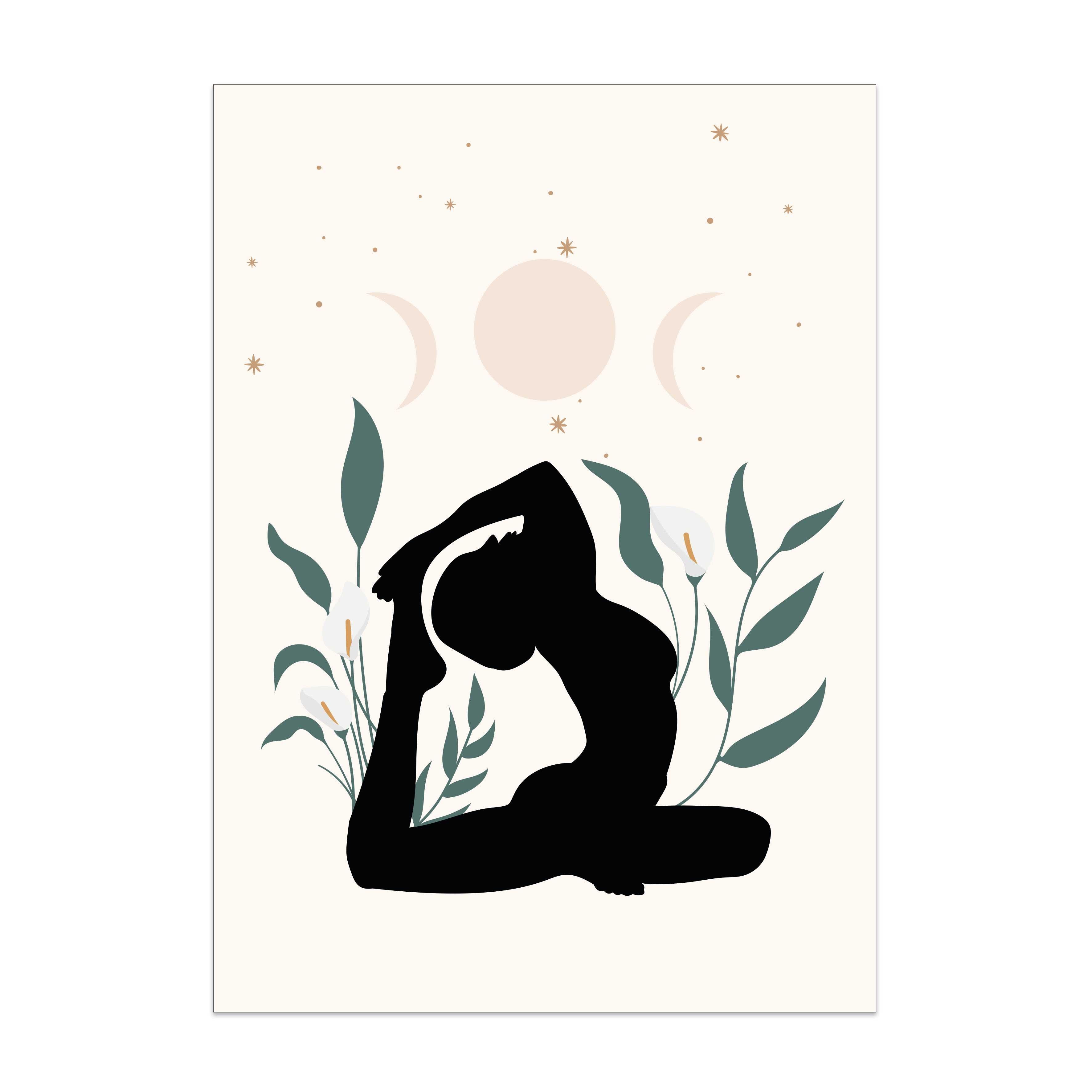 plakat obrazek 50x70 cm joga yoga