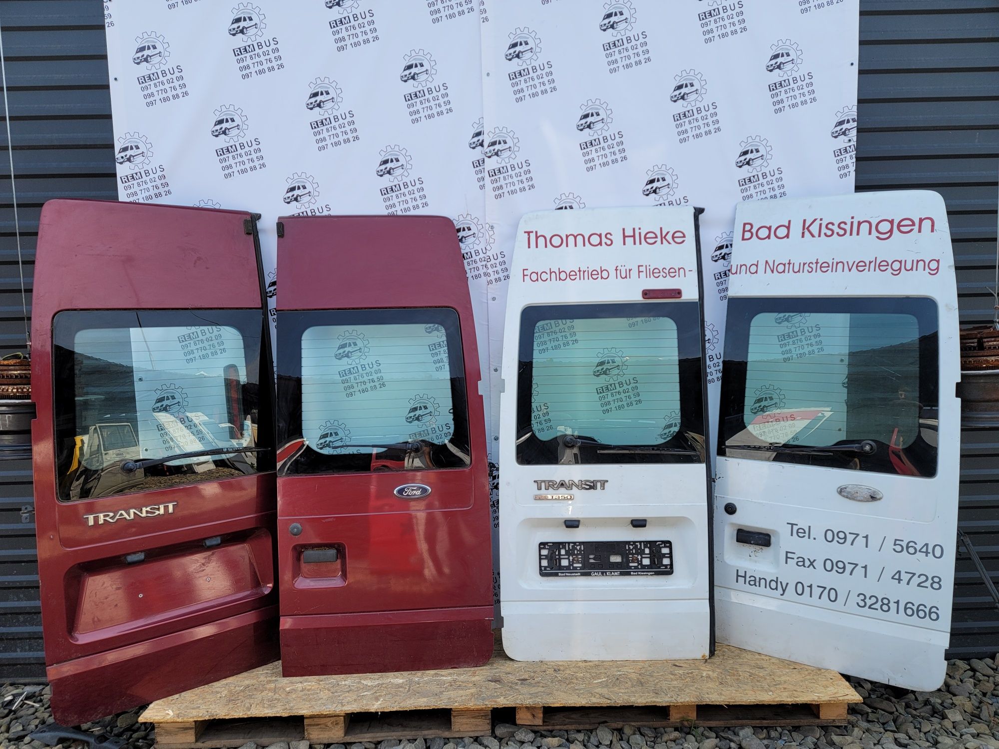 Задні двері Ford Transit замок ручка скло