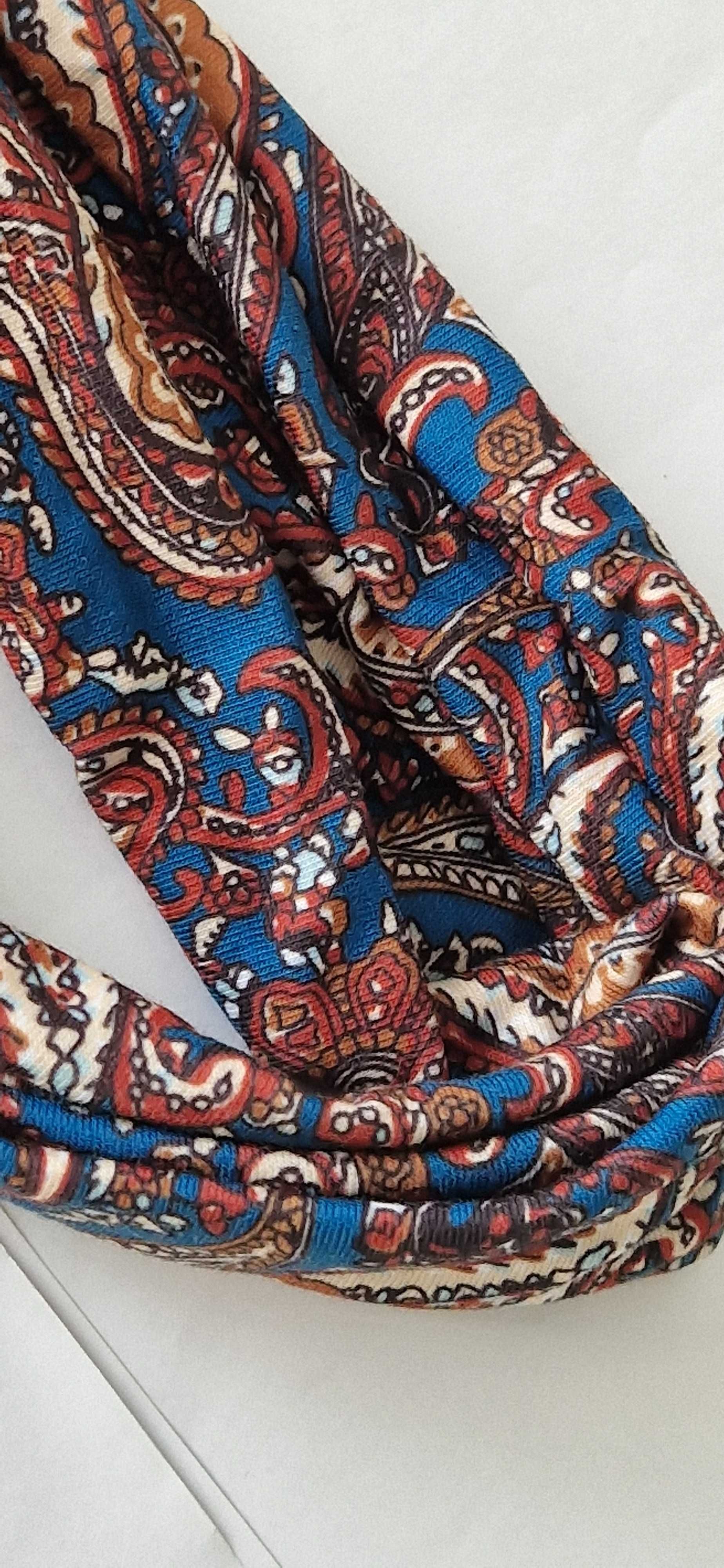 Opaska z materiału w stylu retro, wzór 4, nowa, vintage