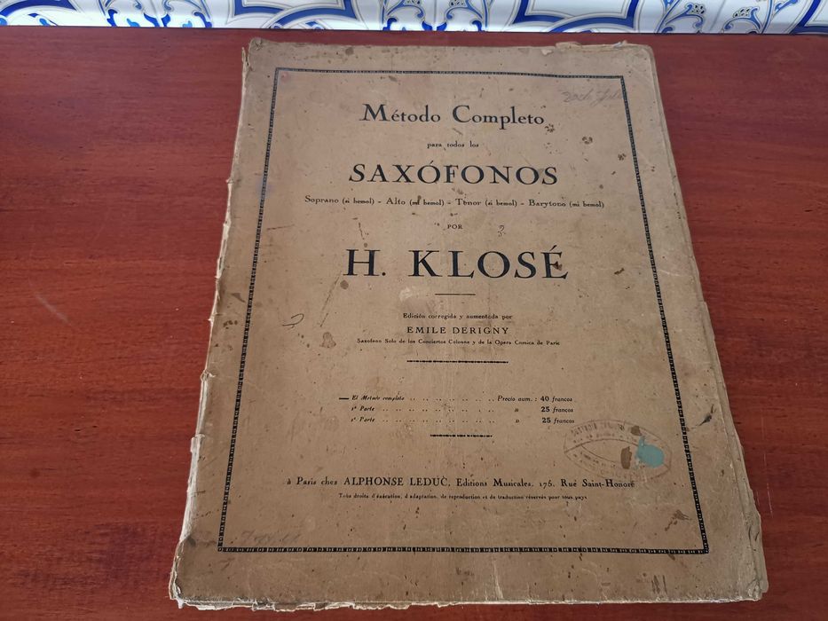 Livro de Método Completo para Saxofone