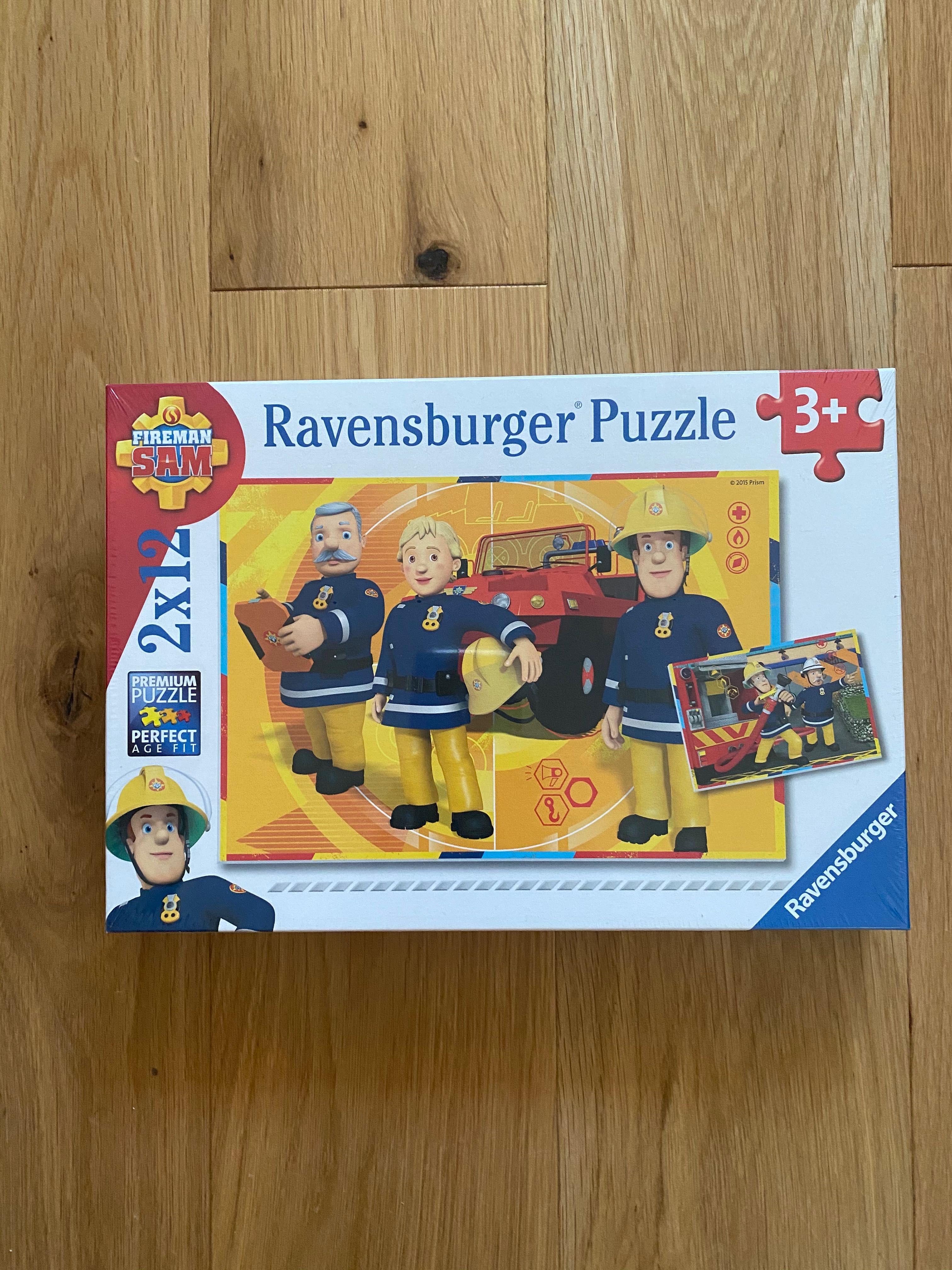 Puzzle, Strażak sam, Ravensburger, 2x12elementów, układanka, układanki