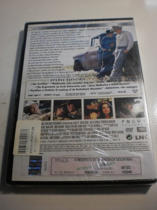 Filme DVD "O Segredo de Brokeback Mountain" Original