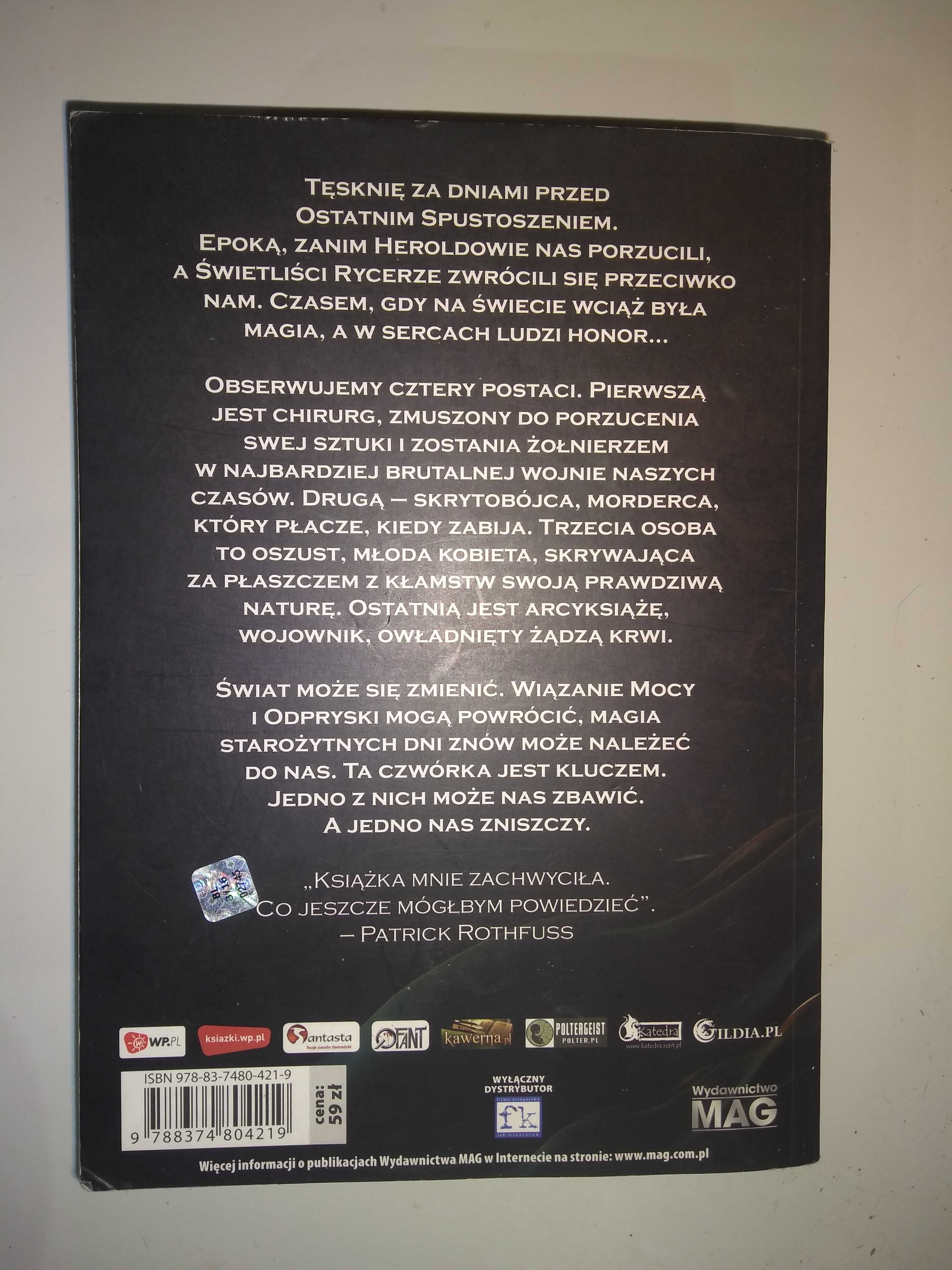 Dobra książka - Droga królów Brandon Sanderson (P27)