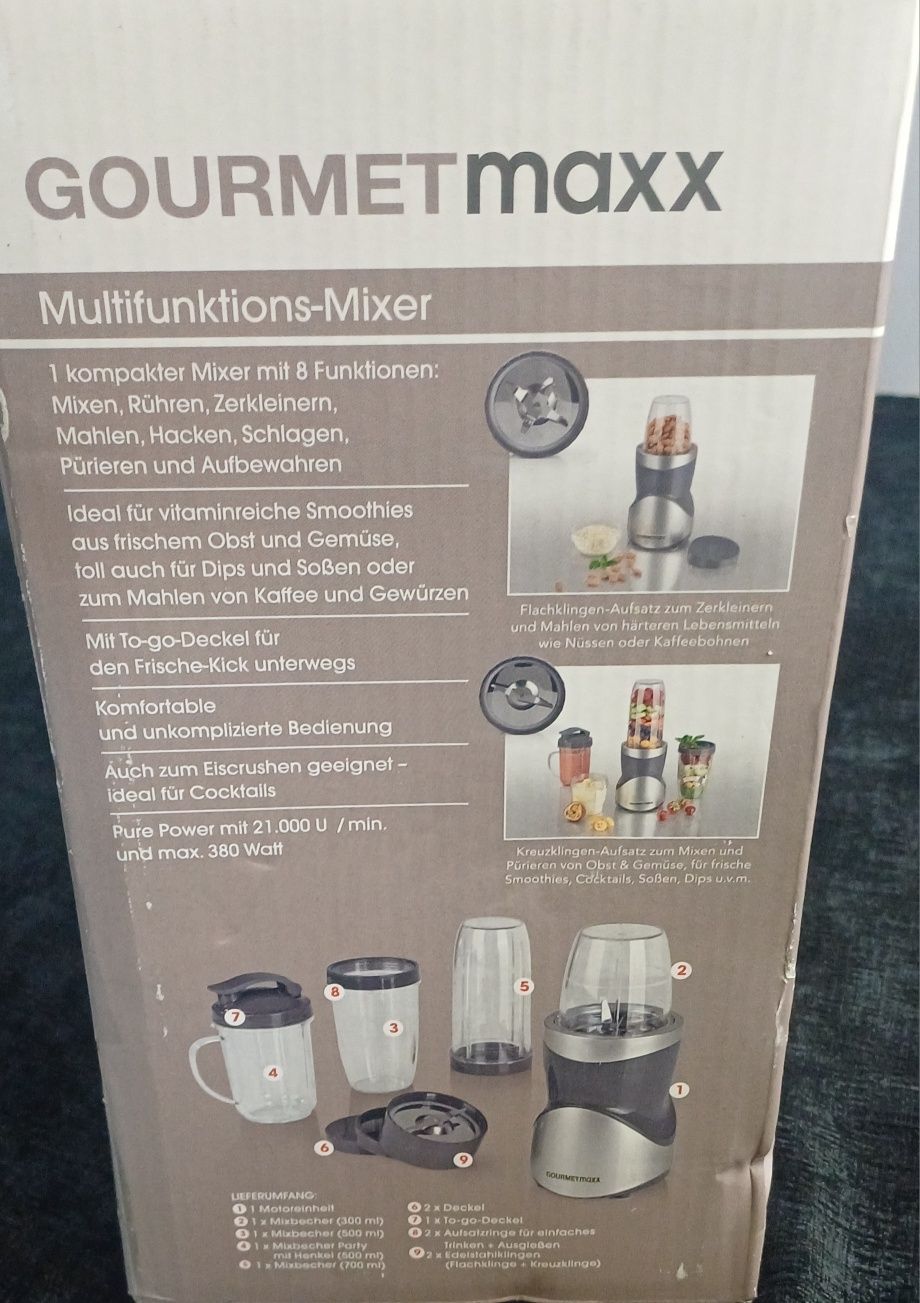 Nowy Blender - Robot wielofunkcyjny Gourmetmaxx  380 W