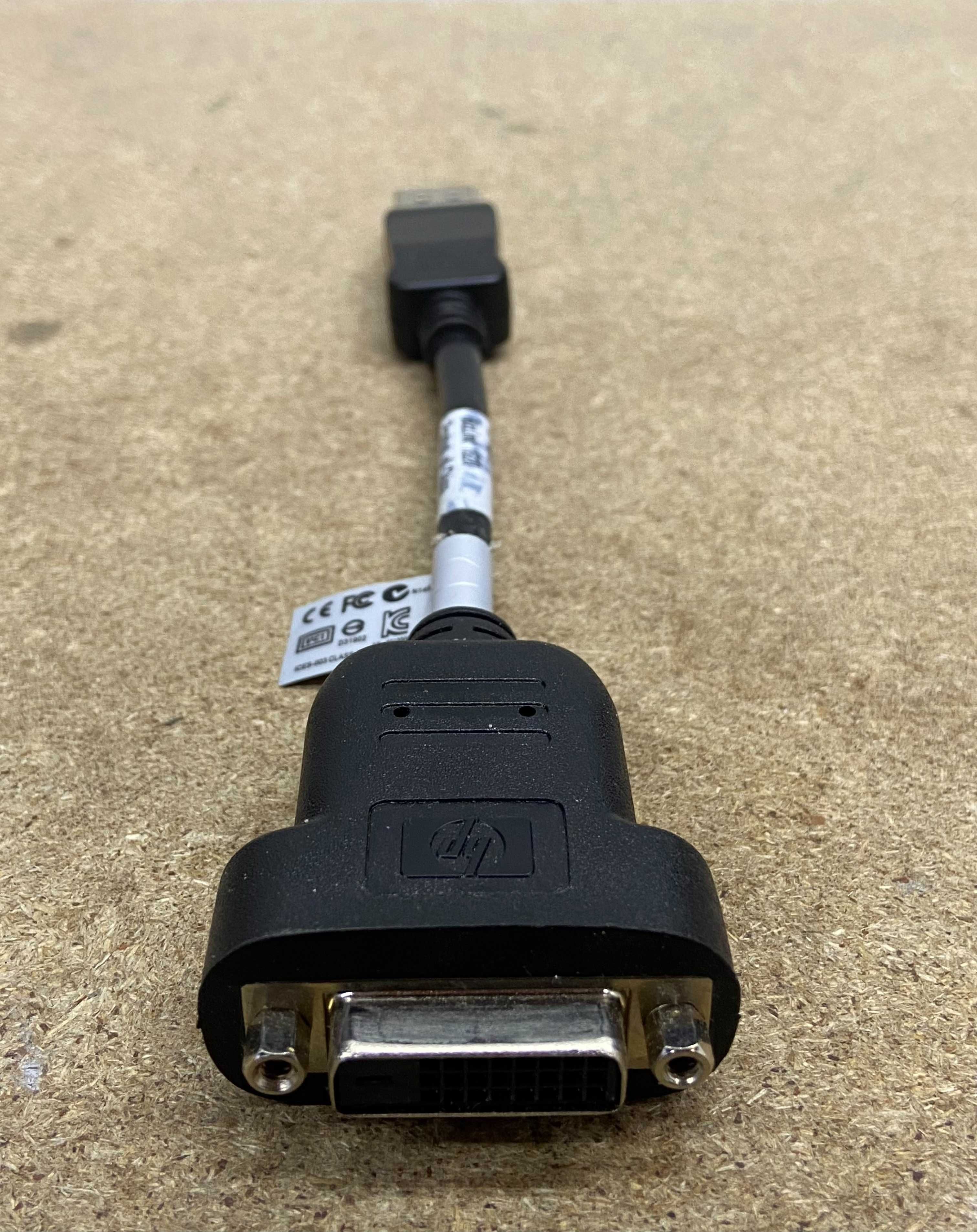 Адаптер перехідник HP BizLink D-Port to DVI-D - 20 см - (481409-002)