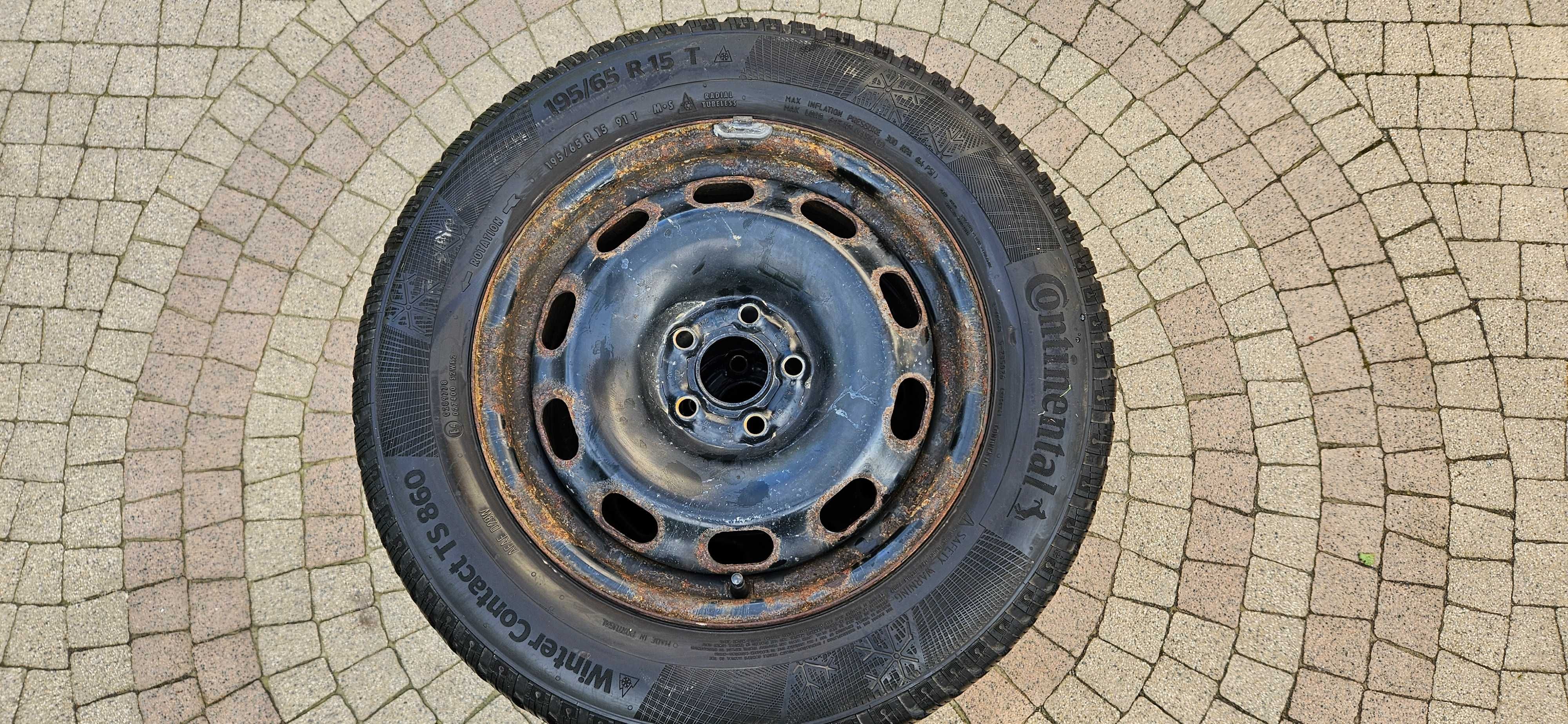 Koła zimowe 4 x Continental WinterContact TS 860 195/65R15 91T