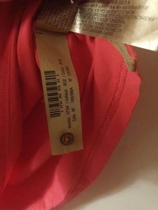 Polo Massimo Dutti koralowy kolor