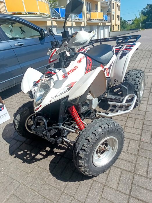 Quad Kymco KXR z silnikiem 300 zarejestrowany jako osobowy inny kat. B