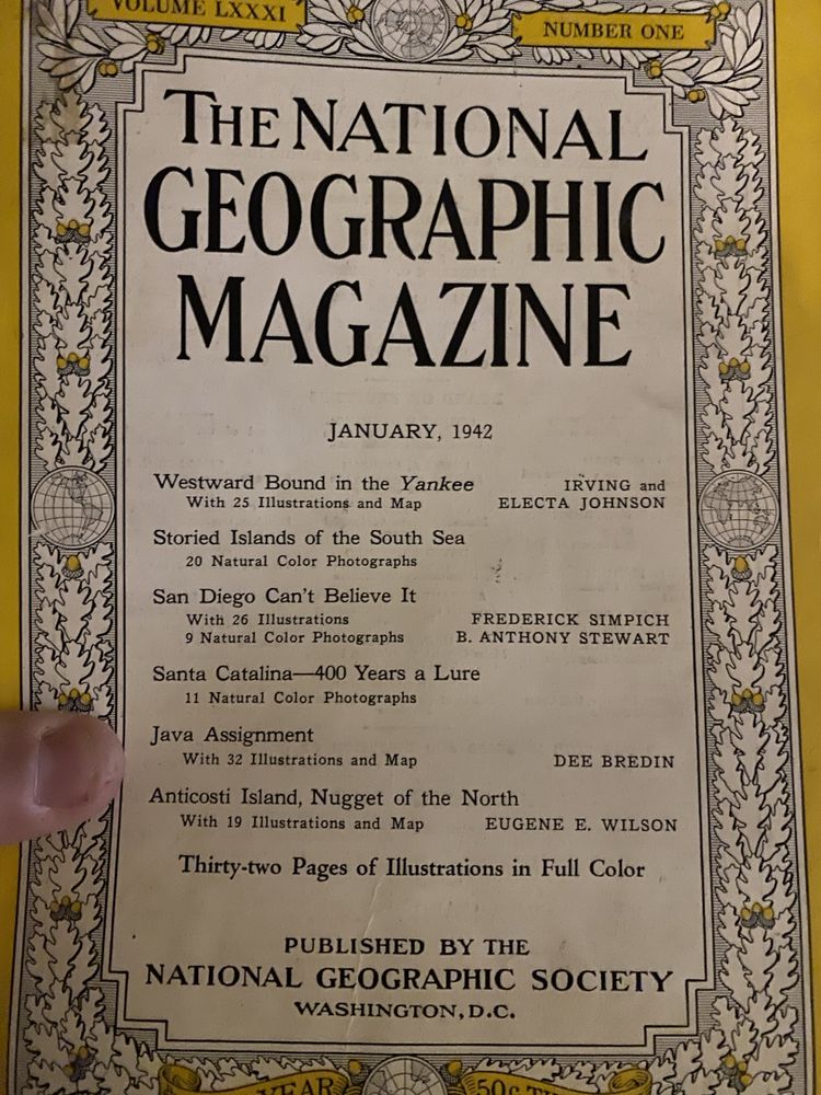 Coleção revistas National Geographic desde 1942