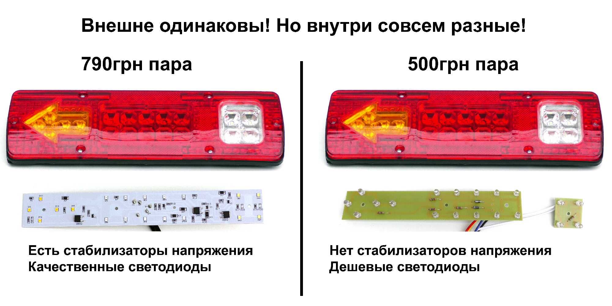 Светодиодные LED стопы фонари на ГАЗель задние стопы на прицеп фары