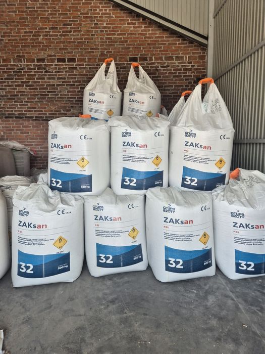 Saletra ZAKsan N32 gruba granula,azot, pulan, dostawa z HDS