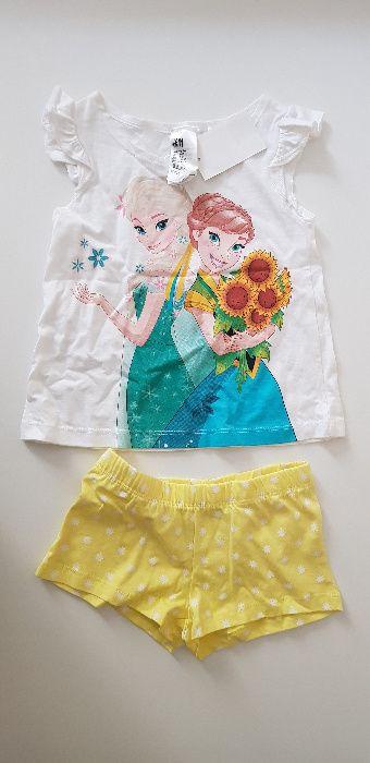 Nowy komplet H&M Kraina Lodu, Frozen Elsa 98/104 z metkami