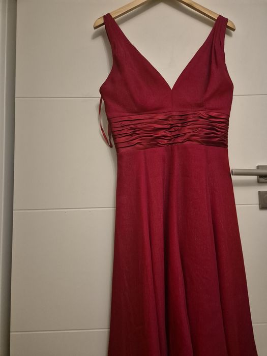 Sukienka koktajlowa 38/40 czerwona