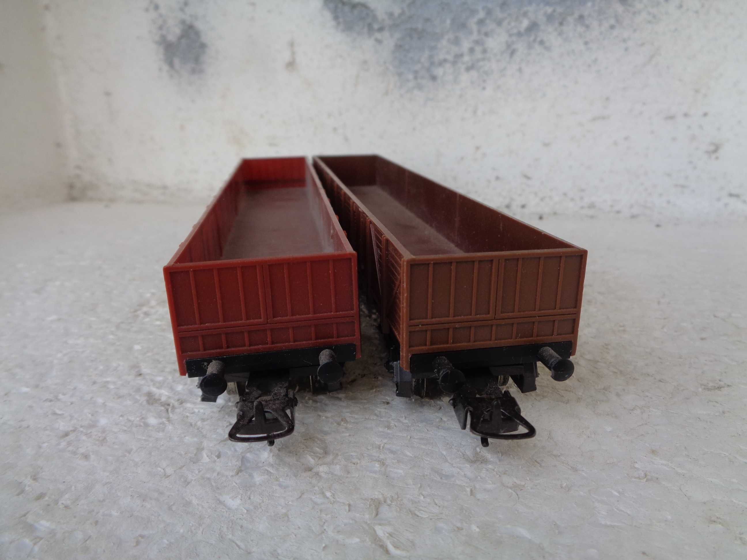 1:87 LIMA  2 vagões compridos caixa aberta da DB comboio