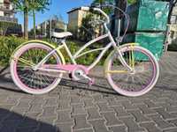 Różowy rower Plumbike