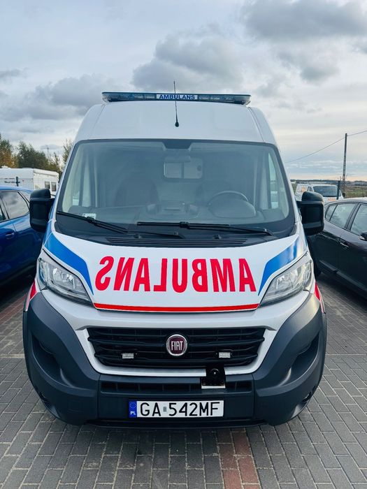 Fiat Ducato  Salon PL.Stan BDB. Karetka.Ambulans.180KM. Faktura 23%.