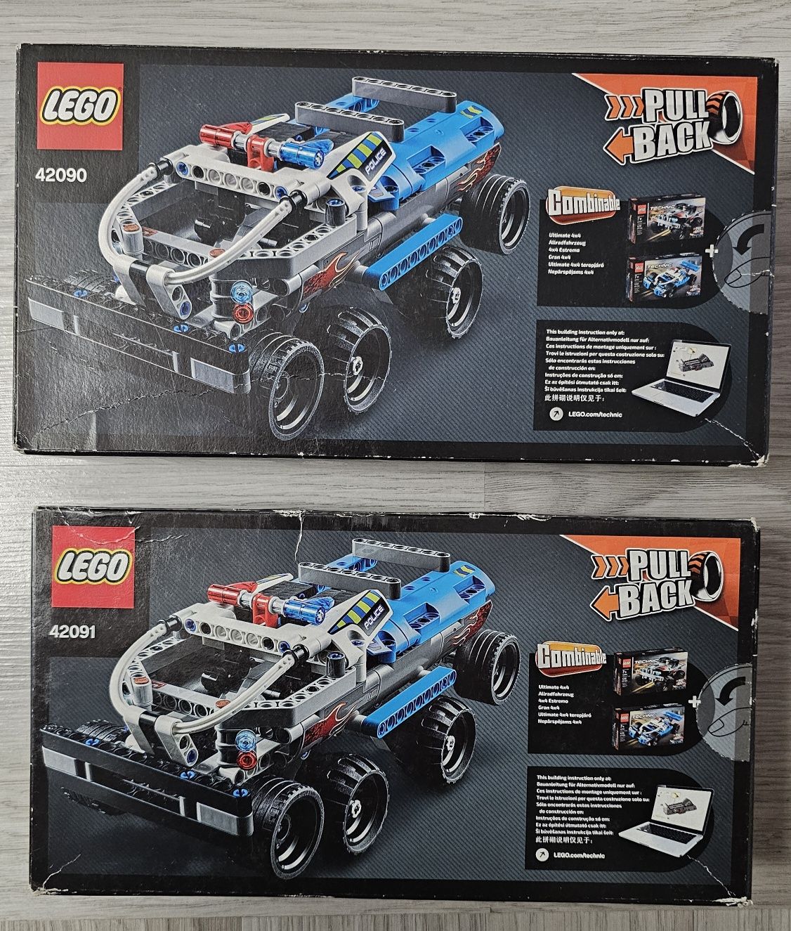 Komplet 2ch Lego technic 42090 oraz 42091 - z 2019r - Nowe