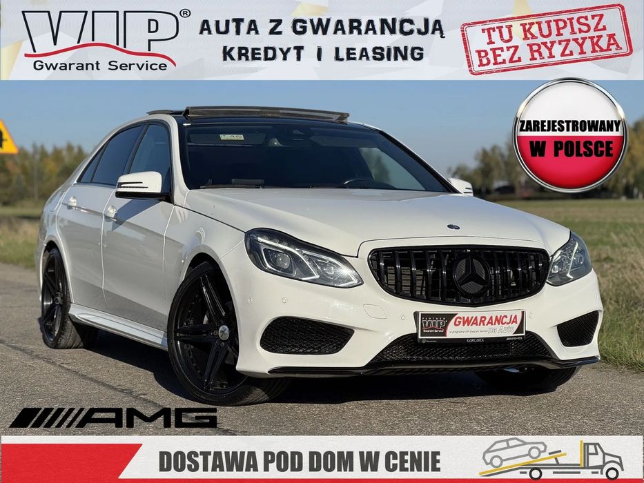 Mercedes-Benz Klasa E AMG 220 CDI 170kM / PISEMNA GWARANCJA w cenie / Transport / KREDYT