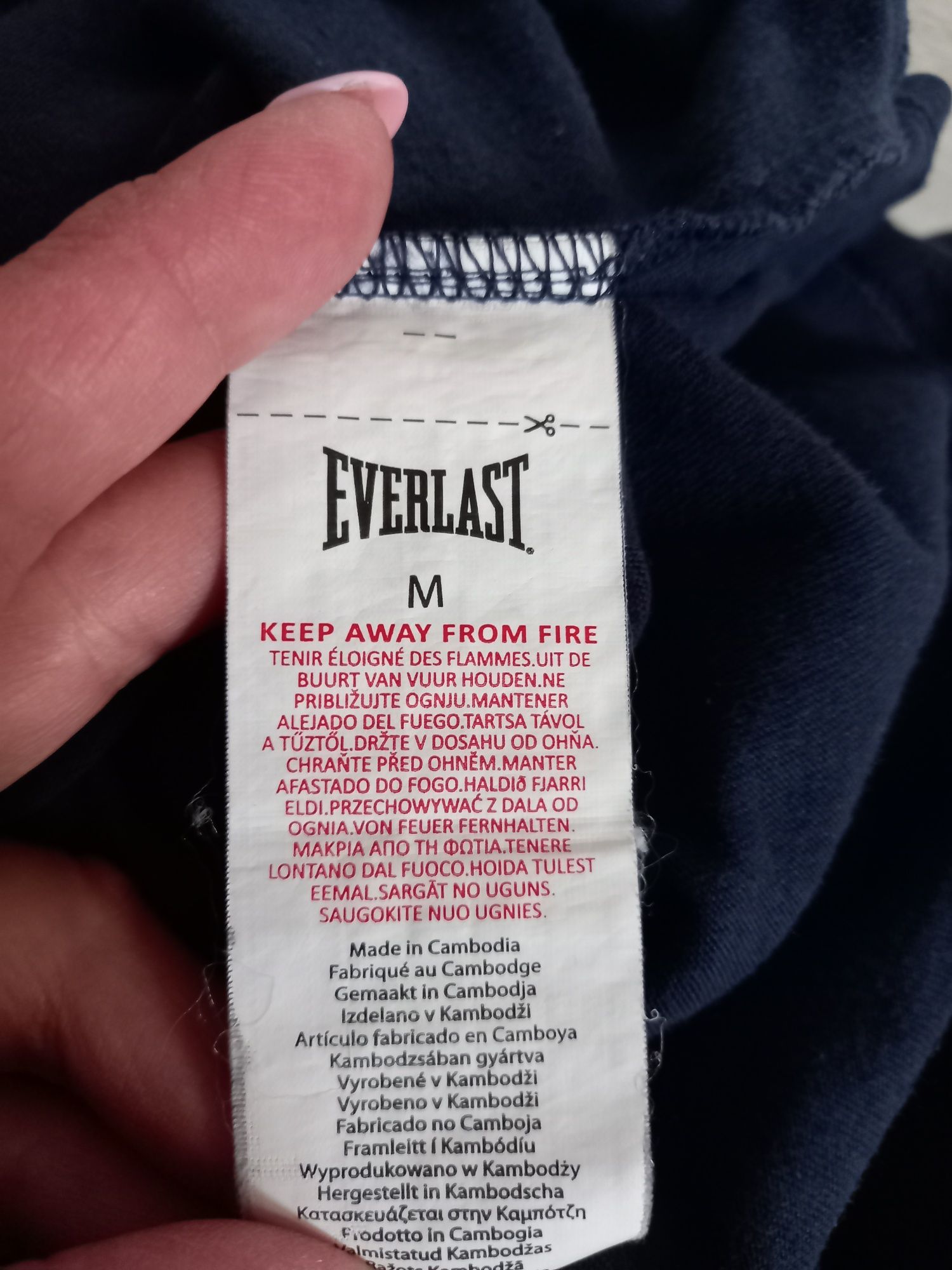 Everlast koszulka T-shirt męski granatowy rozmiar M