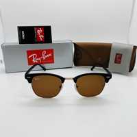 Солнцезащитные очки Ray Ban Clubmaster 3016 Matt Brown|Brown