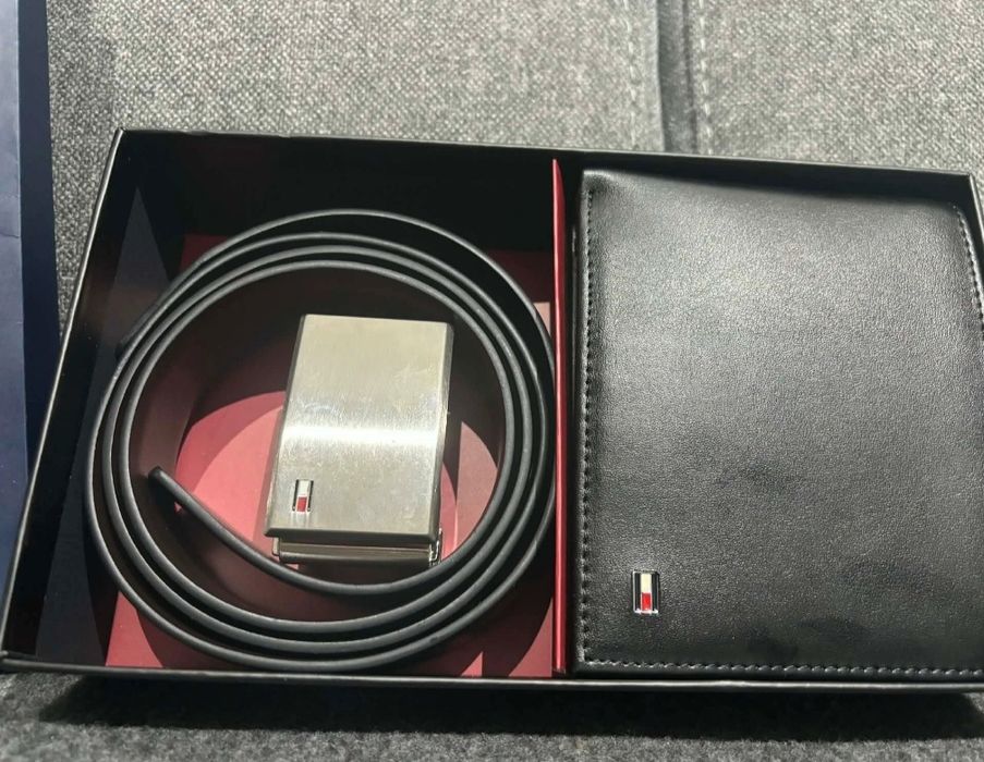 Tommy Hilfiger zestaw męski ,pasek ,portfel.