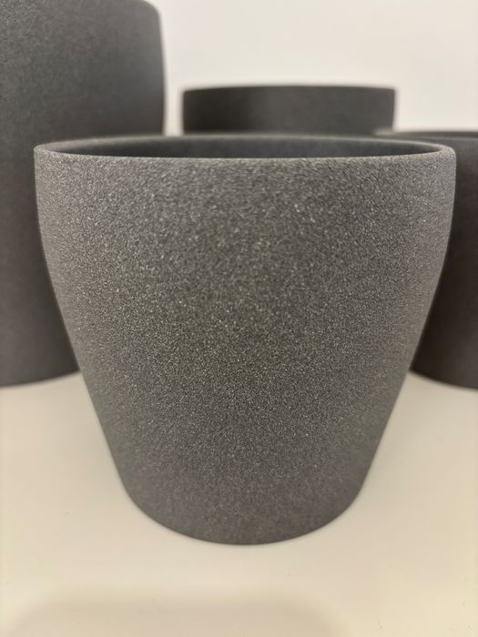 Zestaw doniczek La Decoria ,,Messina” dunkelgrau - 4 szt.