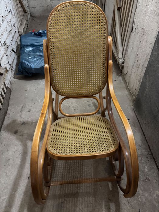 Fotel bujany wiklinowy