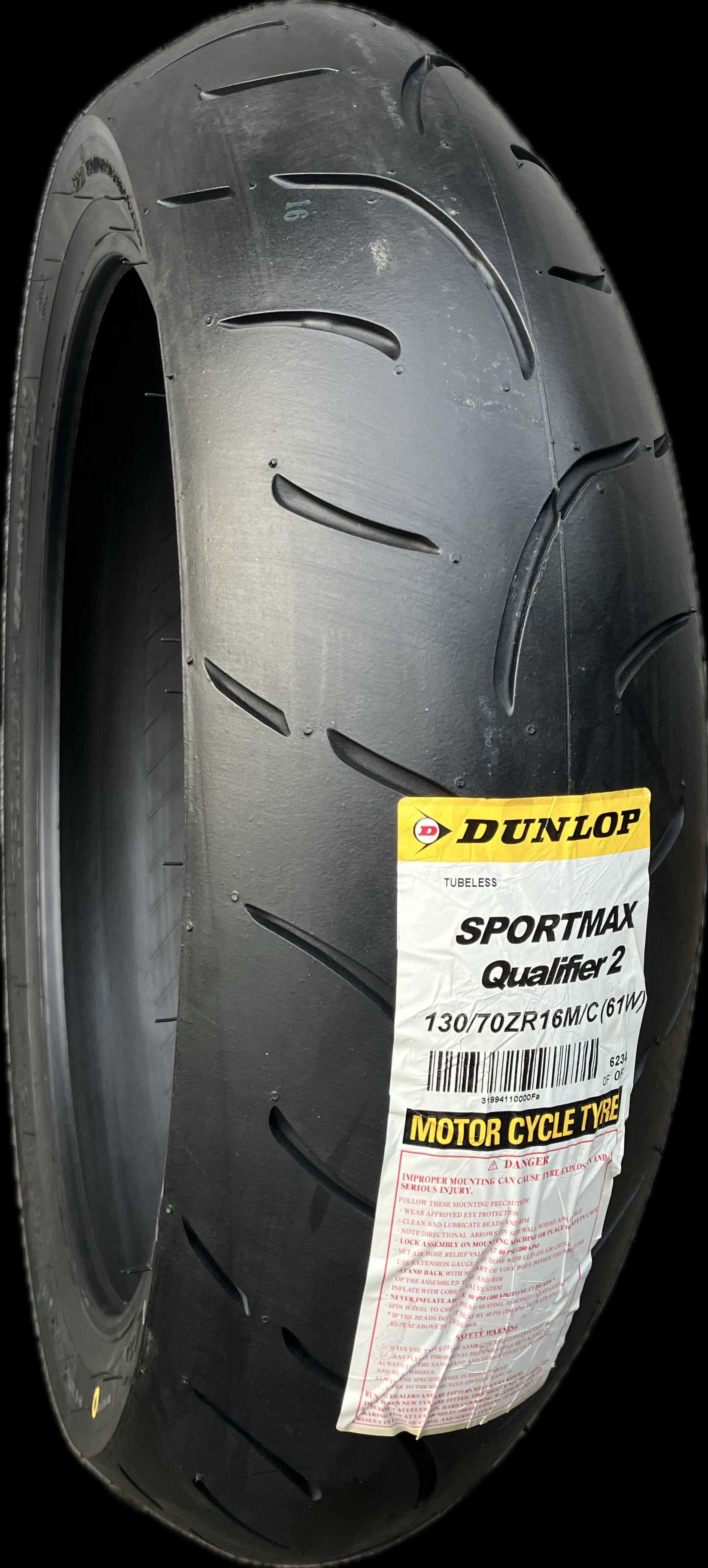 130/70ZR16 Dunlop Sportmax Qualifier II 61W CB 600 F Hornet CBR 900RR